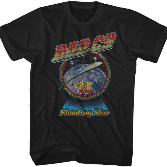 Sierra K Other - Bad Company Shooting Star 1975 T-Shirt Classic Rock Band Graphic Concert Gift T